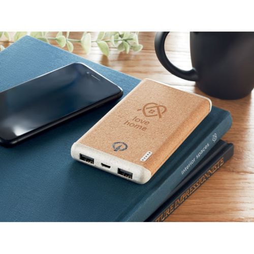 Powerbank aus Kork und Weizenstroh - Bild 4